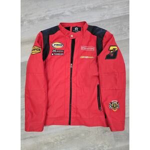 Refinery Republic Racing Jacket Red & Black "Full Speed Ahead" Large - Pristine
